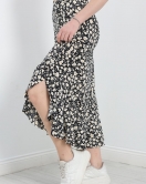 Desenli Midi Etek Siyah - 40428.1355.