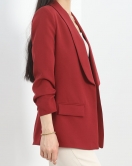 Astarlı Blazer Ceket Bordo - 30442.1353.