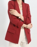 Astarlı Blazer Ceket Bordo - 30442.1353.