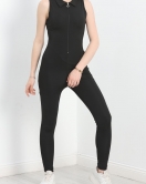Fermuarlı Fit Tulum Siyah - 70010.1892.