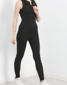 Fermuarlı Fit Tulum Siyah - 70010.1892.
