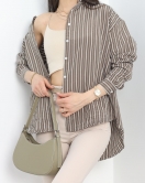 Kupra Kumaş Oversize Gömlek Haki - 40643.147.