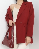 Astarlı Klasik Blazer Ceket Bordo - 30419.1594.