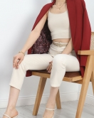 Astarlı Klasik Blazer Ceket Bordo - 70034.1909.