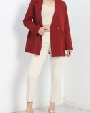 Astarlı Klasik Blazer Ceket Bordo - 30419.1594.