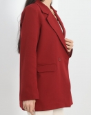Astarlı Klasik Blazer Ceket Bordo - 30419.1594.
