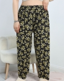 Büyük Beden Viskon Pijama Altı Yeşilsiyah - 40410.1929.