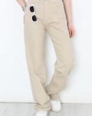 Straight Kesim Kot Pantolon Bej - 30533.1975.