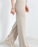 Kaşkorse Bol Paça Pantolon Bej - 40242.1748.
