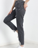 Paça Lazerli Kot Pantolon Füme - 30583.01975.