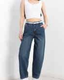 Kemerli Baggy Kot Pantolon Koyumavi - 30584.01975.