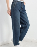 Kemerli Baggy Kot Pantolon Koyumavi - 30584.01975.