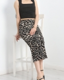 Fermuarlı Etek Leopar - 40476.1247.