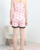 Şortlu Pijama Takımı Pembekırmızı - 178.1287.