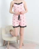 Şortlu Pijama Takımı Pembekırmızı - 178.1287.
