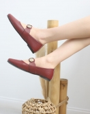 Aksesuar Detaylı Babet Bordo - 30361.264.