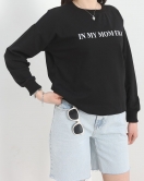 Baskılı İki İplik Sweat Siyah1 - 40694.1878.