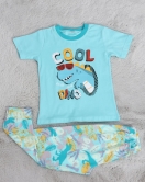 5-12 Yaş Süprem Erkek Pijama Takımı Suyeşili1 - 40606.1951.