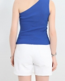 Tek Omuz Taş Detay Bluz Saks - 70060.599.