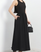 A Kesim Maxi Elbise Siyah - 40690.1247.