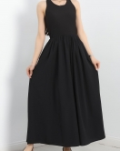 A Kesim Maxi Elbise Siyah - 40690.1247.