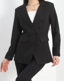 Astarlı Blazer Ceket Siyah - 40524.1986.