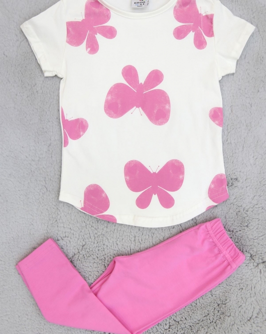 3-8 Yaş Kız 2'Li Takım Pembe - 50374.1776.