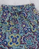 6-14 Yaş Desenli Lastikli Dokuma Pantolon Turkuaz - 30399.904.