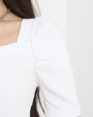 Kare Yaka Prenses Kol Body Beyaz - 70048.599.