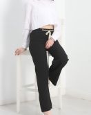 Ayrobin Kumaş Lastikli Pantolon Siyah - 30407.904.