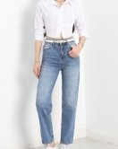 Straight Fit Kot Pantolon Mavi - 30539.1975.