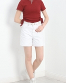 Bisiklet Yaka Yanları Büzgülü Body Bordo - 70049.599.