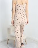 Modal Kumaş Dantelli Pijama Takımı Sütlükahve - 620.1287.