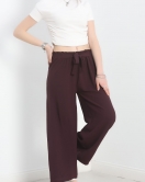 Ayrobin Kumaş Lastikli Pantolon Mor - 30406.904.