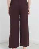 Ayrobin Kumaş Lastikli Pantolon Mor - 30406.904.