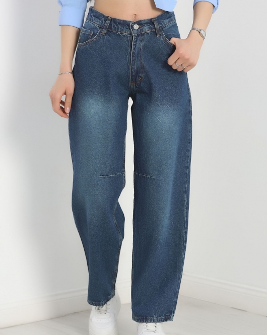 Carpenter Baggy Kot Pantolon Mavi - 40061.925.