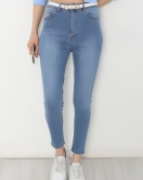 Likralı Dar Paça Kot Pantolon Açıkmavi1 - 40546.1904.