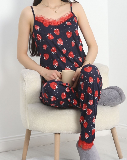 İp Askılı Pegasus Pijama Takımı Siyah - 70456.1889.