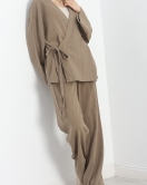 Asimetrik Kimono Takım Vizon - 70153.2000.
