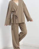 Asimetrik Kimono Takım Vizon - 70153.2000.