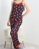 İp Askılı Pegasus Pijama Takımı Siyah - 70456.1889.