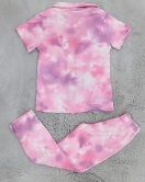 4-12 Yaş Milan Kumaş Kız Çocuk Pijama Takımı Pembe - 50368.1776.