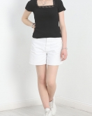 Kare Yaka Dantelli Body Siyah - 70062.599.