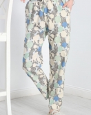 Desenli Dokuma Pantolon Mintçiçek - 70046.1837.