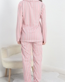 Çizgili Pijama Takımı Pembe - 70111.1902.