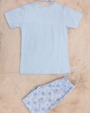 5-12 Yaş Kız Çocuk Pijama Takımı Açıkmavi - 50414.1951.
