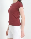 Kısa Kol Bisiklet Yaka Body Bordo - 21060.200.