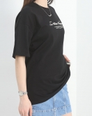 Baskılı Oversize Tişört Siyahbeyaz4 - 40637.1872.