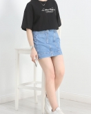 Baskılı Oversize Tişört Siyahbeyaz4 - 40637.1872.