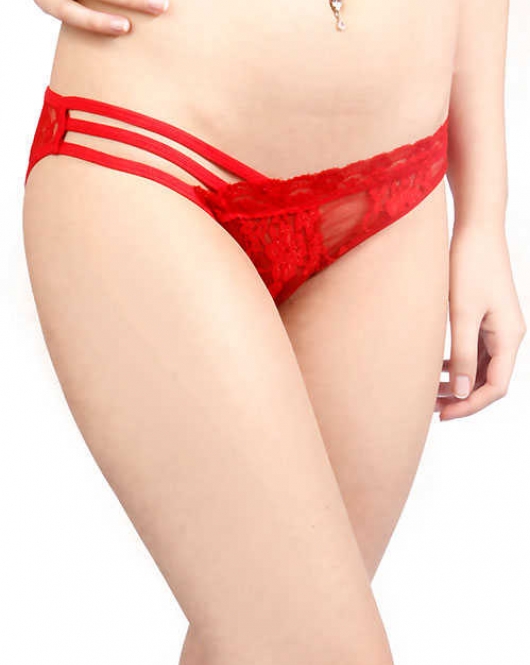 Kırmızı Şerit Detaylı Seksi Külot TM1139